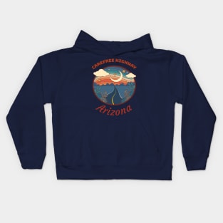 Carefree highway, Arizona Kids Hoodie